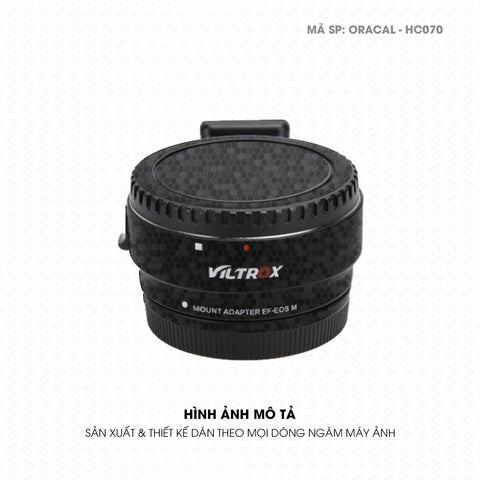 Dán Skin Ngàm Máy Ảnh Viltrox Vân Tổ Ong Đen | ORACAL-HC070
