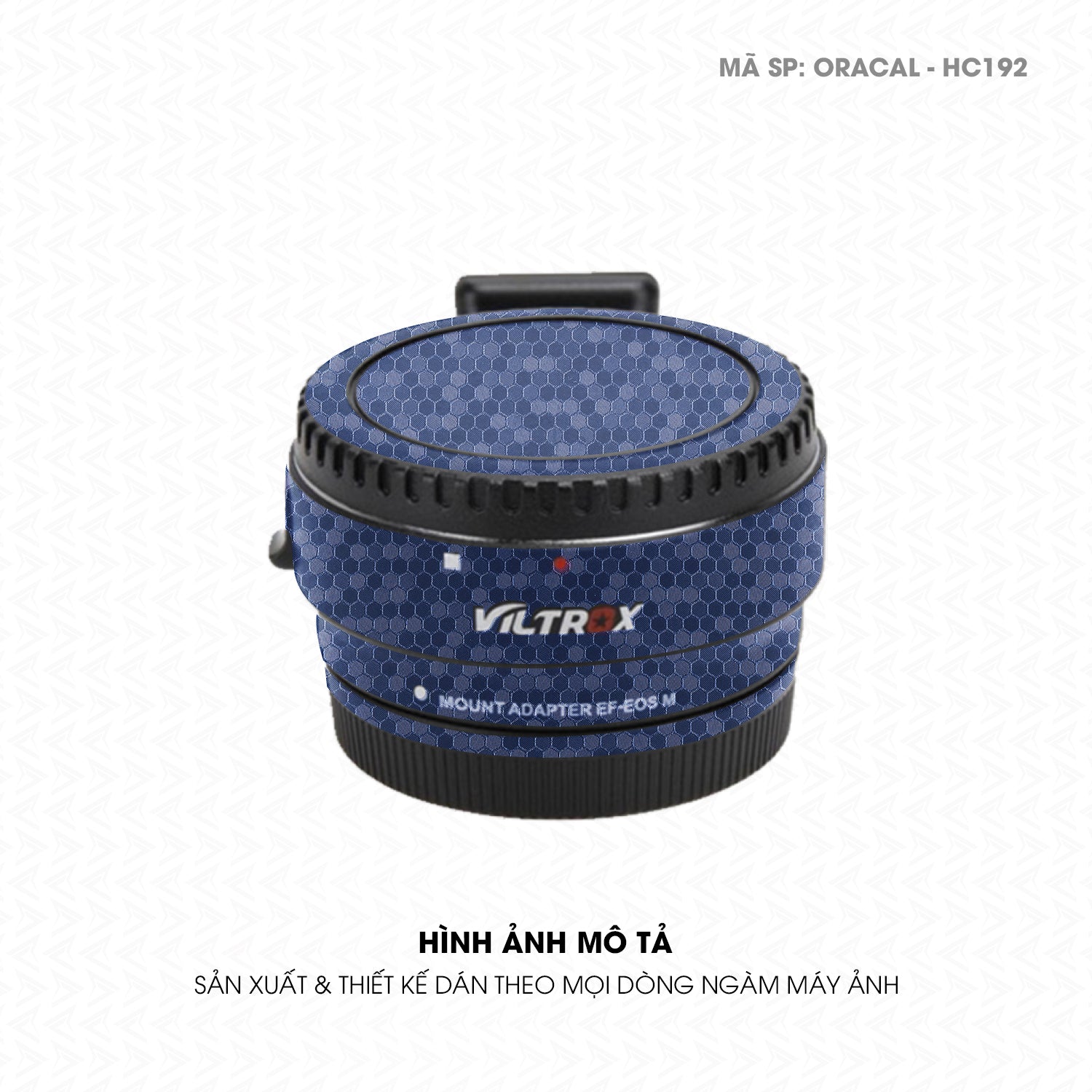 Dán Skin Ngàm Máy Ảnh Viltrox Vân Tổ Ong Xanh | ORACAL-HC192