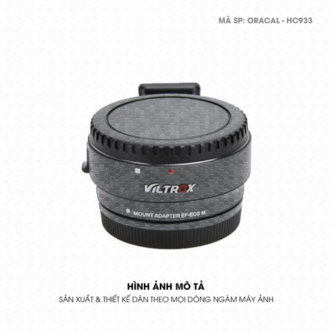 Dán Skin Ngàm Máy Ảnh Viltrox Vân Tổ Ong Xám | ORACAL-HC933