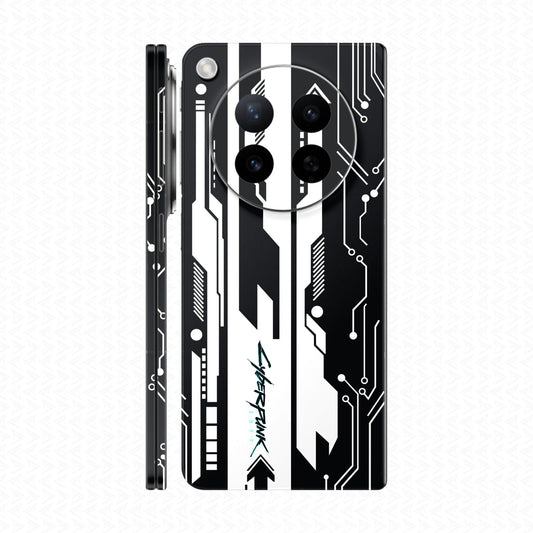 Dán Skin Oppo Find N6 In Hình Cyberpunk Trắng Đen 02