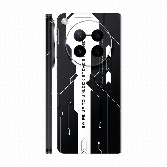 Dán Skin Oppo Find N6 In Hình Cyberpunk Trắng Đen 03
