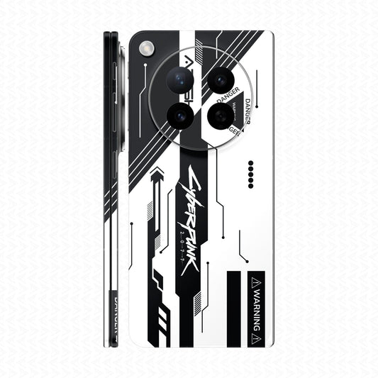 Dán Skin Oppo Find N6 In Hình Cyberpunk Trắng Đen 06