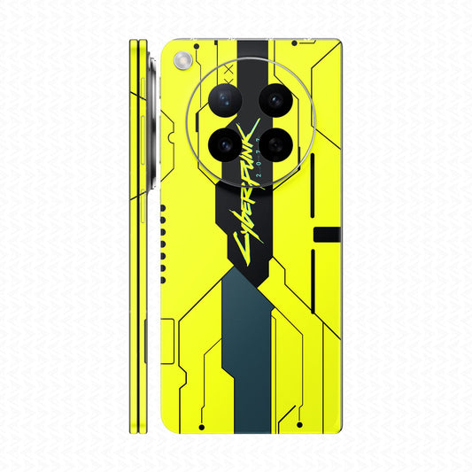 Dán Skin Oppo Find N6 In Hình Cyberpunk Vàng Đen 01