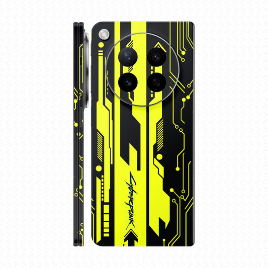 Dán Skin Oppo Find N6 In Hình Cyberpunk Vàng Đen 03