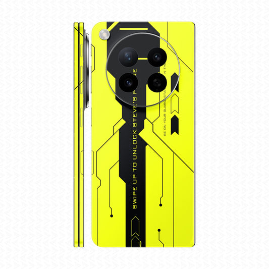 Dán Skin Oppo Find N6 In Hình Cyberpunk Vàng Đen 04