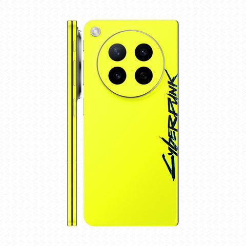 Dán Skin Oppo Find N6 In Hình Cyberpunk Vàng Đen 05