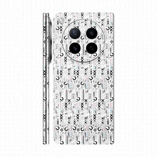 Dán Skin Oppo Find N6 In Hình SVG Cyberpunk Trắng