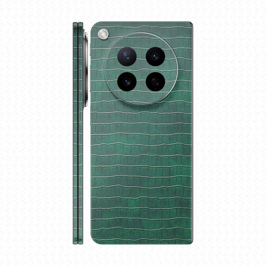 Miếng Dán Da Oppo Find N6 Vân Cá Sấu Xanh Rêu