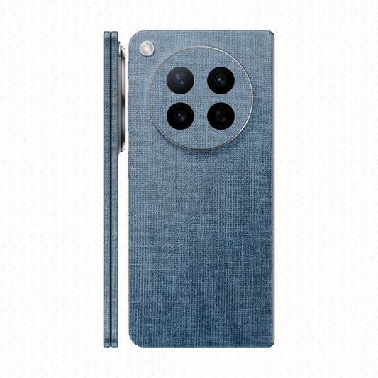 Miếng Dán Da Oppo Find N6 Vân Vải Xanh Navy
