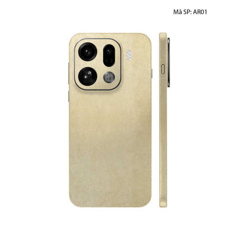 Miếng Dán Da Oppo Find X9 Series Vân Aran Kaki | AR01