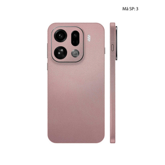 Miếng Dán Da Oppo Find X9 | Pro | Ultra Vân Voi Hồng 03