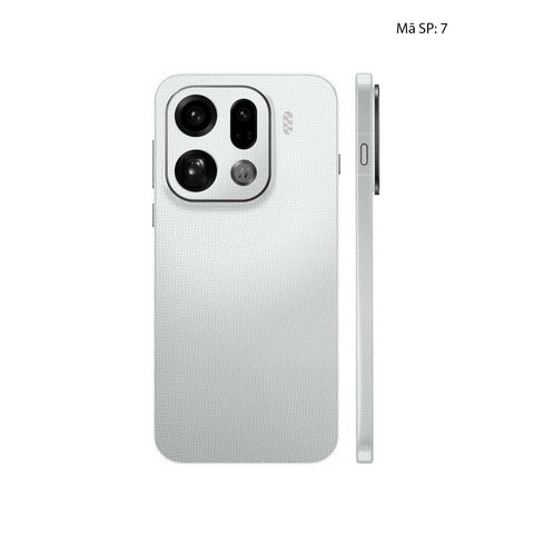 Miếng Dán Da Oppo Find X9 | Pro | Ultra Vân Voi Trắng 06
