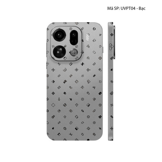 Dán Skin Oppo Find X9 Series Vân Nổi ICON | UVPT04