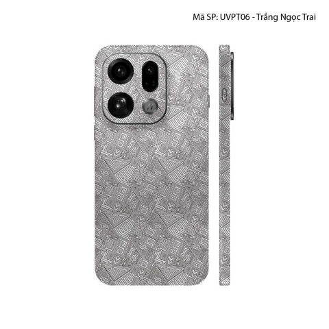 Dán Skin Oppo Find X9 Series Vân Nổi Pattern AZ | UVPT06