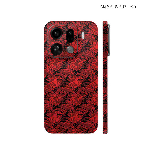 Dán Skin Oppo Find X9 Series Vân Nổi Pattern Wave | UVPT09