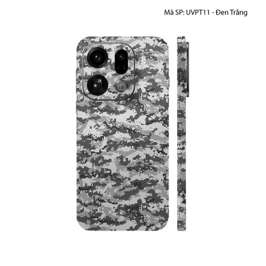 Dán Skin Oppo Find X9 Series Vân Nổi Camo Digital | UVPT11