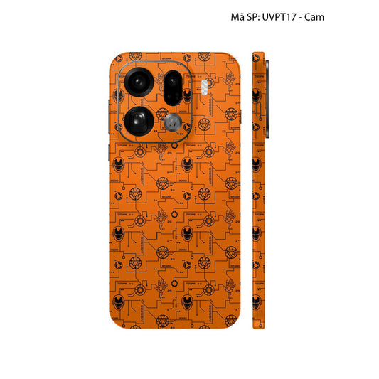 Dán Skin Oppo Find X9 Series Vân Nổi Iron Man | UVPT17