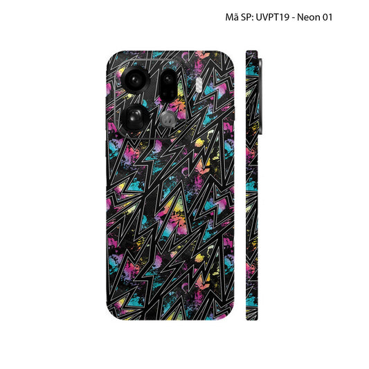 Dán Skin Oppo Find X9 Series Vân Nổi Neon | UVPT19