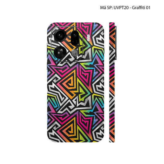 Dán Skin Oppo Find X9 Vân Nổi Graffiti | UVPT20