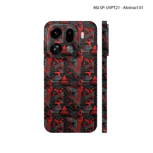 Dán Skin Oppo Find X9 Series Vân Nổi Abstract | UVPT21