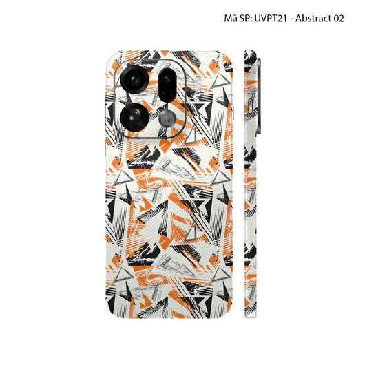 Dán Skin Oppo Find X9 Series Vân Nổi Abstract | UVPT21