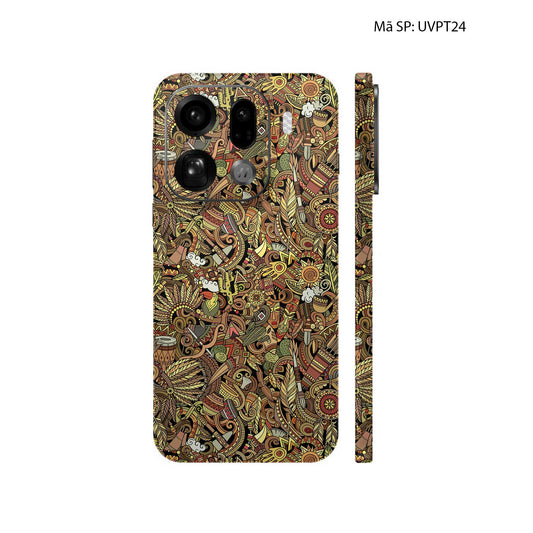 Dán Skin Oppo Find X9 Series Vân Nổi Pattern Native | UVPT24