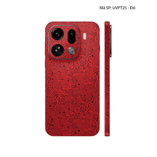 Dán Skin Oppo Find X9 Vân Nổi Pattern Machine | UVPT25