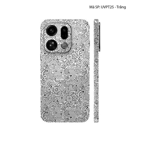 Dán Skin Oppo Find X9 Vân Nổi Pattern Machine | UVPT25