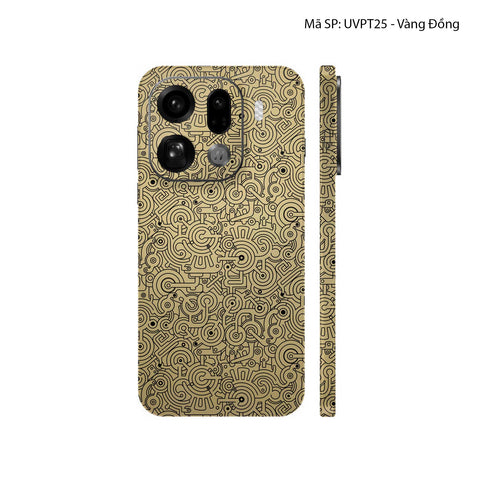 Dán Skin Oppo Find X9 Vân Nổi Pattern Machine | UVPT25