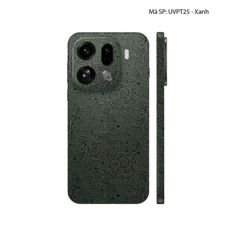 Dán Skin Oppo Find X9 Vân Nổi Pattern Machine | UVPT25