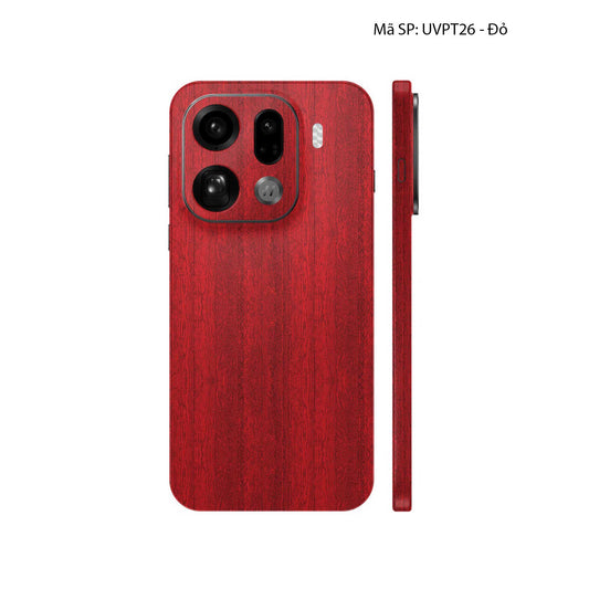 Dán Skin Oppo Find X9 Series Vân Nổi Pattern WOOD | UVPT26