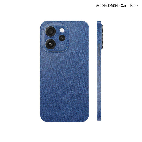 Miếng Dán Da Oppo Reno15 Series Vân Demin Xanh Navy | DM04