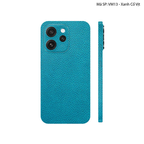 Miếng Dán Da Oppo Reno15 Series Vân Mil Xanh Cổ Vịt | VM13
