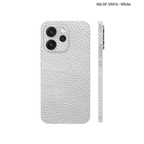 Miếng Dán Da Oppo Reno15 Series Vân Mil Trắng | VM16