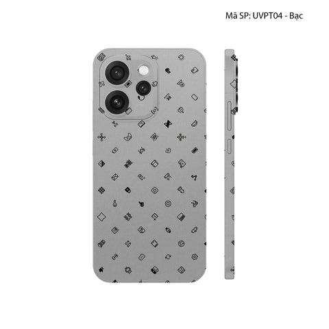 Dán Skin Oppo Reno15 Series Vân Nổi ICON | UVPT04