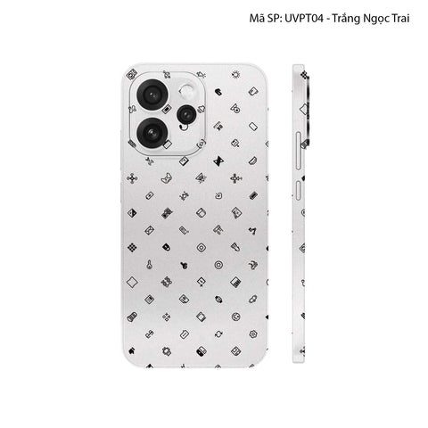 Dán Skin Oppo Reno15 Series Vân Nổi ICON | UVPT04
