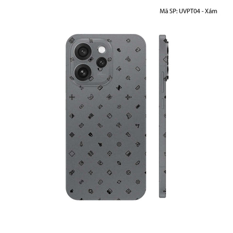 Dán Skin Oppo Reno15 Series Vân Nổi ICON | UVPT04