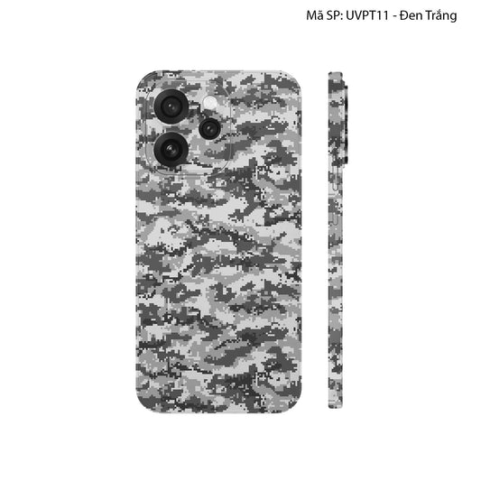 Dán Skin Oppo Reno15 Series Vân Nổi Camo Digital | UVPT11