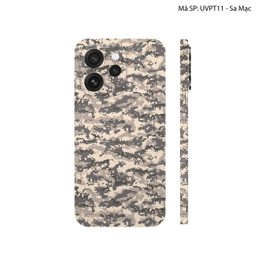 Dán Skin Oppo Reno15 Series Vân Nổi Camo Digital | UVPT11