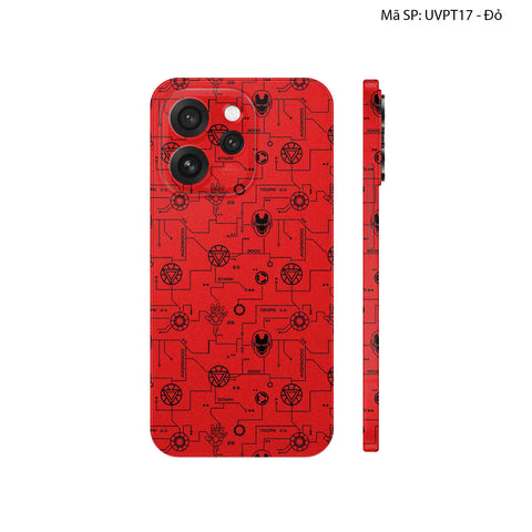 Dán Skin Oppo Reno15 Series Vân Nổi Iron Man | UVPT17