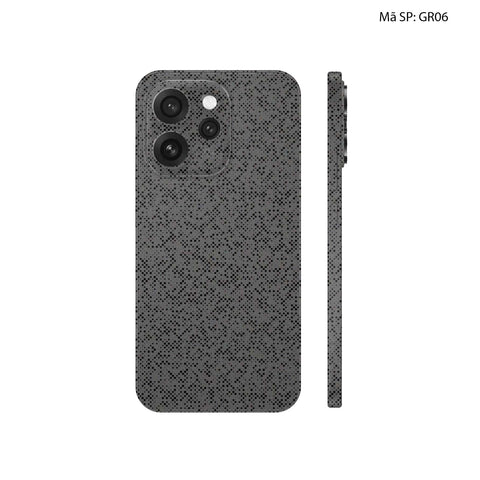 Dán Skin Oppo Reno15 Series Vân Nổi Pattern Grey | UVPT29
