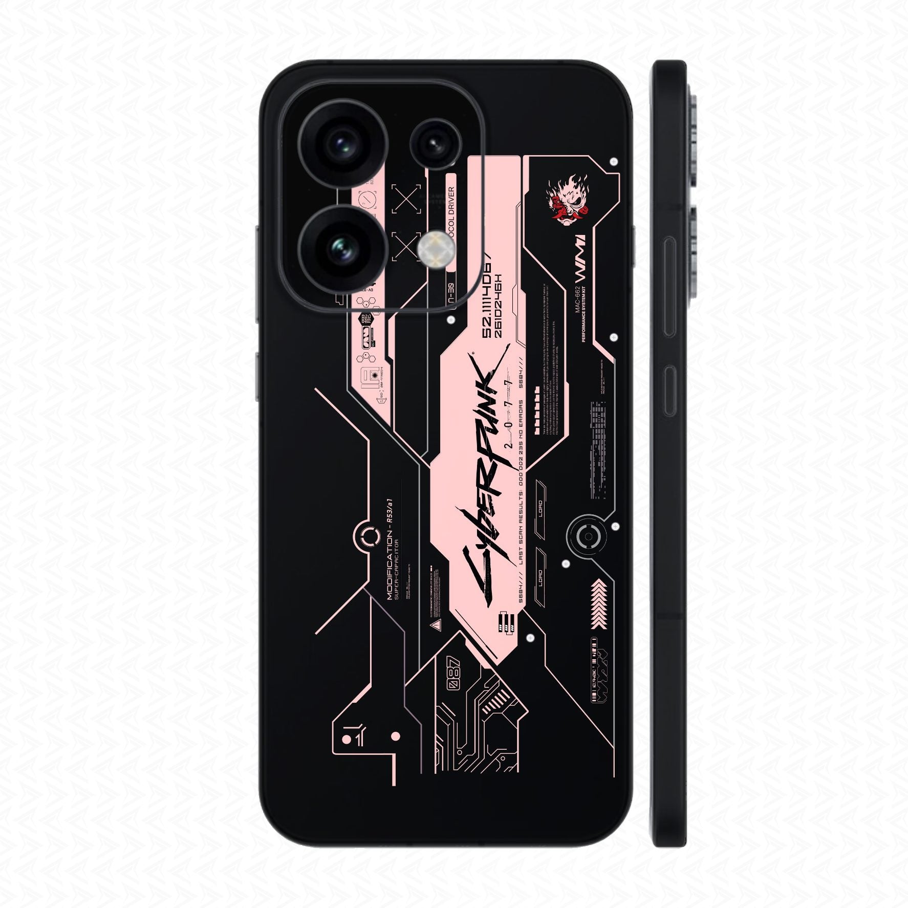 Dán Skin Oppo Reno16 | Pro | F In Hình Cyberpink Đen