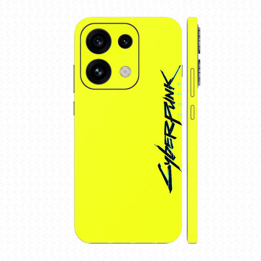 Dán Skin Oppo Reno16 | Pro | F In Hình Cyberpunk Vàng Đen 05