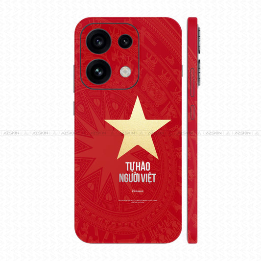 Dán Skin Oppo Reno16 | Pro | F In Hình Tự Hào Việt Nam