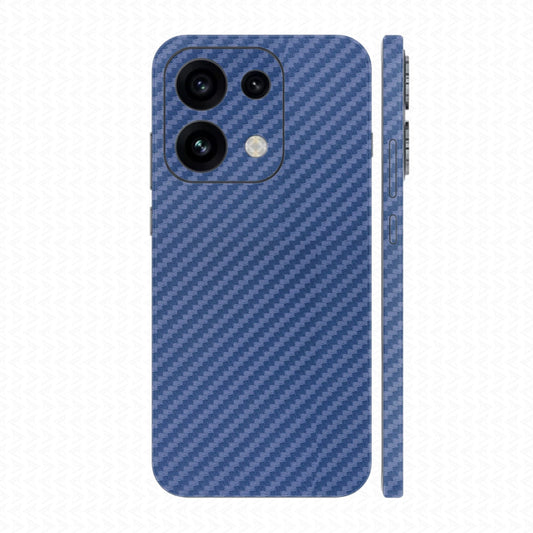 Dán Skin Oppo Reno16 Series Vân Carbon Xanh | AZFILM-CA02