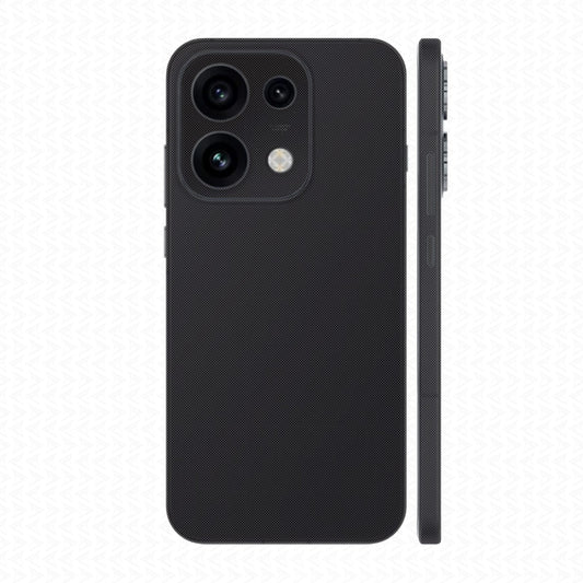 Miếng Dán Da Oppo Reno16 | Pro | F Vân Fabic Đen