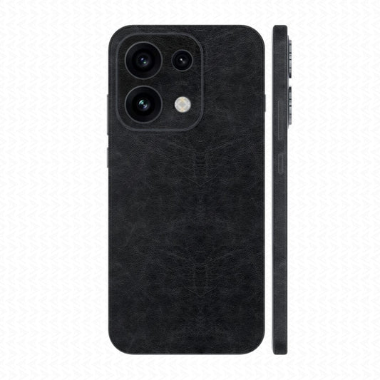 Miếng Dán Da Oppo Reno16 | Pro | F Vân Nappa Đen