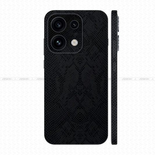 Miếng Dán Da Oppo Reno16 | Pro | F Vân Rắn Đen