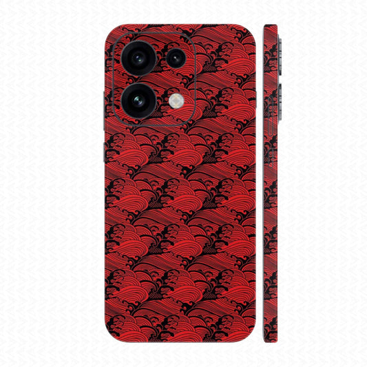 Dán Skin Oppo Reno16 Series Vân Nổi Pattern Wave | UVPT09
