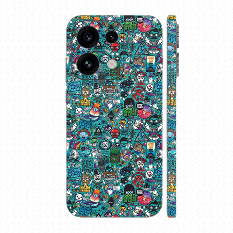 Dán Skin Oppo Reno16 Series Vân Nổi Sticker | UVPT22